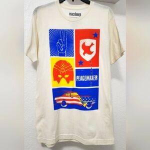 DC Comics Unisex Peacemaker T-Shirt. Size Medium